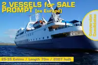 70m / Small Cruise Vessel (Conversion) for PROMPT Sale / #439F